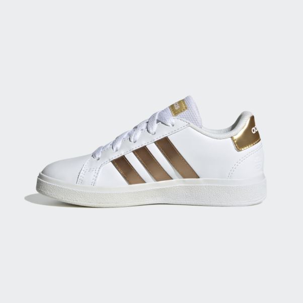 Chaussures Grand Court En Dentelle Durable Adidas Blanc