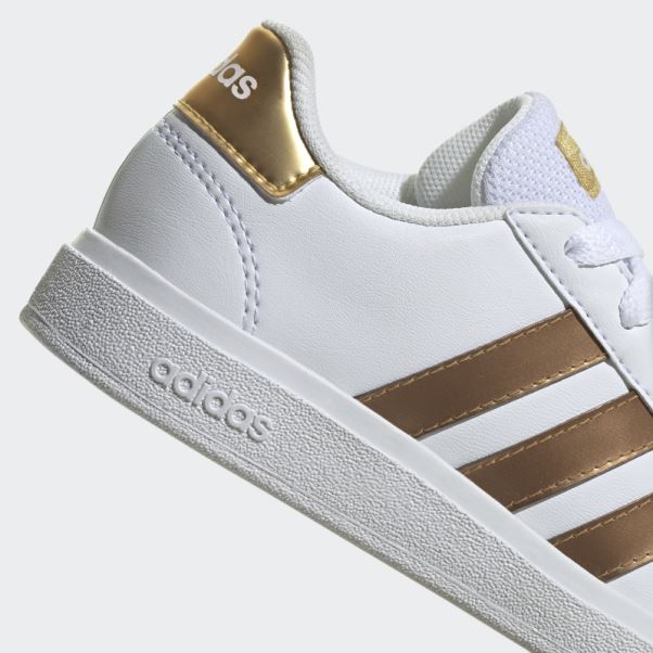 Chaussures Grand Court En Dentelle Durable Adidas Blanc