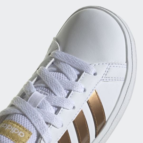 Chaussures Grand Court En Dentelle Durable Adidas Blanc