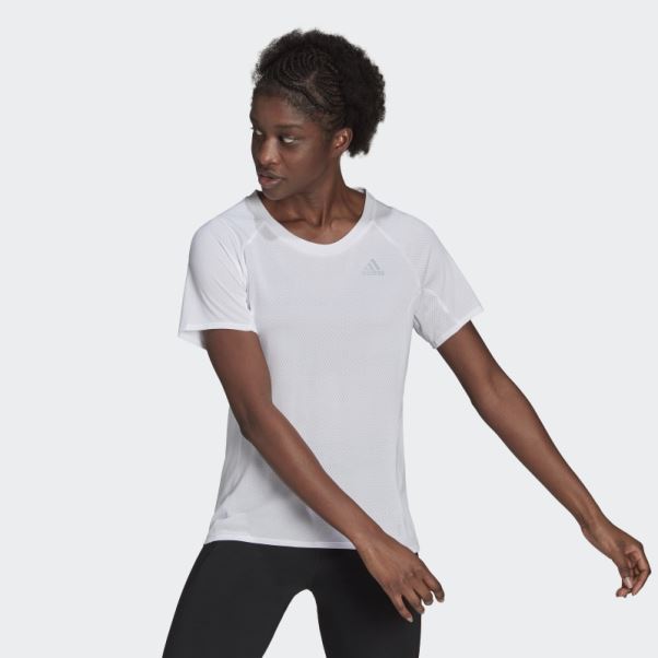T-shirt Adidas Propre La Course Blanc