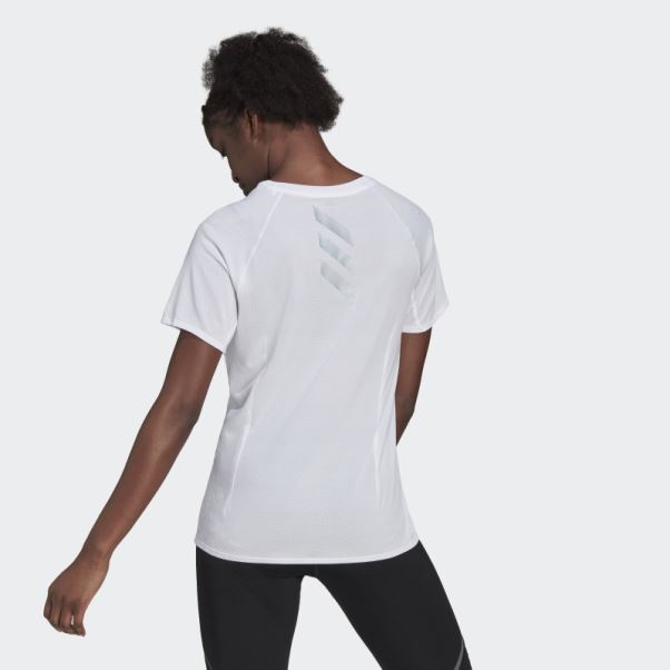 T-shirt Adidas Propre La Course Blanc
