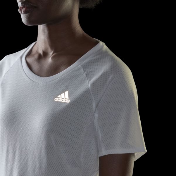T-shirt Adidas Propre La Course Blanc