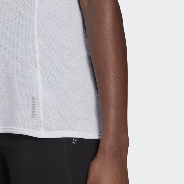 T-shirt Adidas Propre La Course Blanc