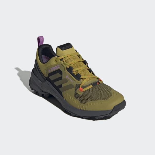 Chaussures De Randonnée Adidas Olive Terrex Swift R3 Gore-tex
