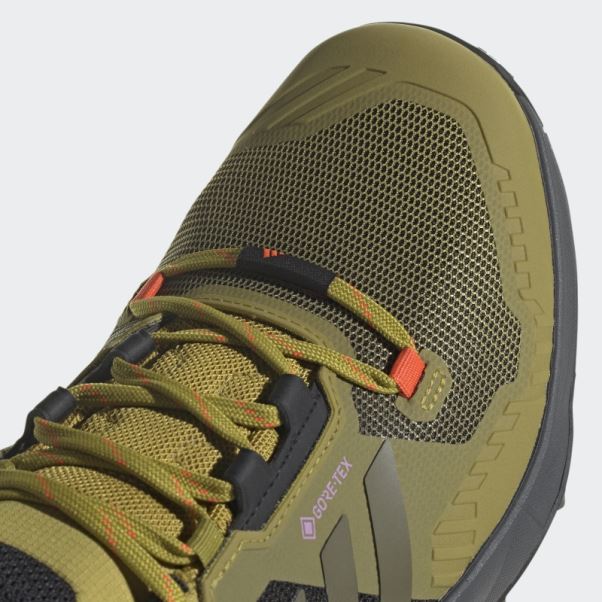 Chaussures De Randonnée Adidas Olive Terrex Swift R3 Gore-tex