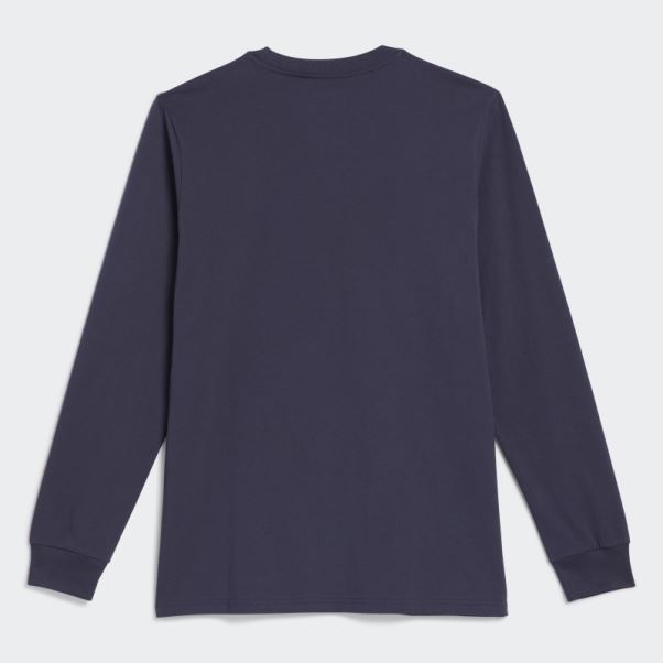 Adidas Skateboarding 4.0 T-shirt à Logo à Manches Longues (neutre) Bleu Marine