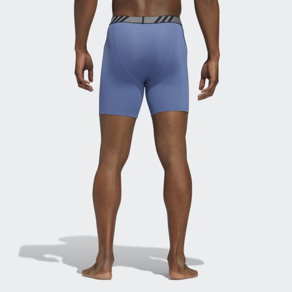 3 Paires De Caleçons Boxers En Maille Bleu Marine Adidas