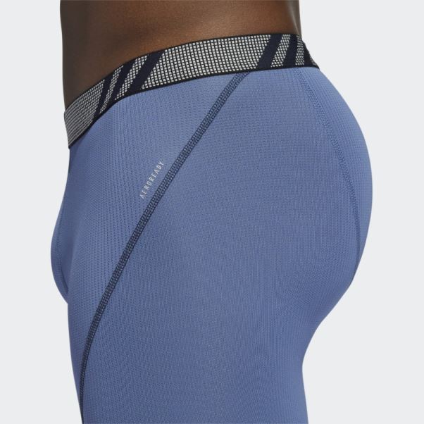 3 Paires De Caleçons Boxers En Maille Bleu Marine Adidas