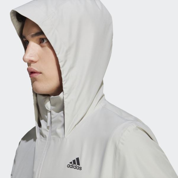 Veste Bsc 3-stripes Rain.rdy Adidas Gris Métal