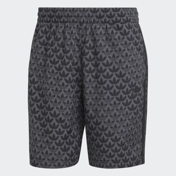 Short De Bain Original Monogram Adidas Noir