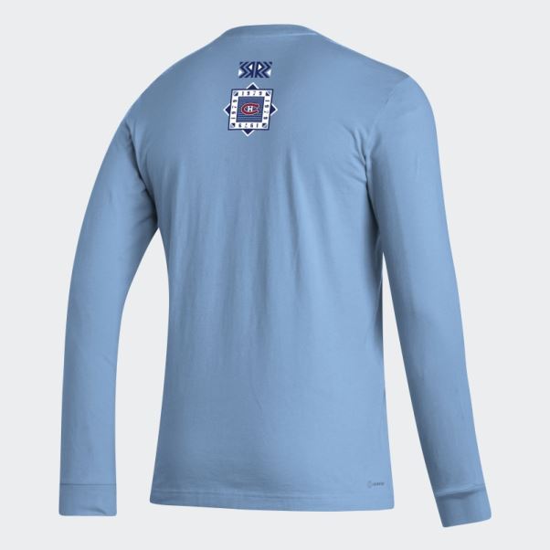 T-shirt Manches Longues Meneur De Jeu Canadiens Bleu Clair Adidas