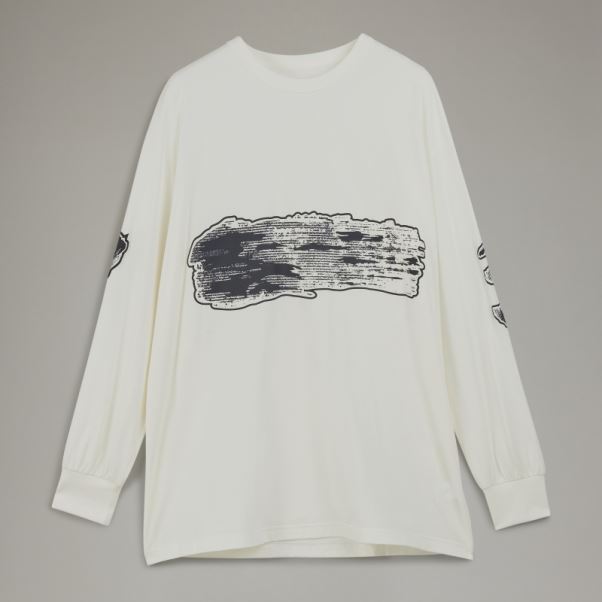 Y-3 T-shirt à Manches Longues Avec Logo Graphique Adidas