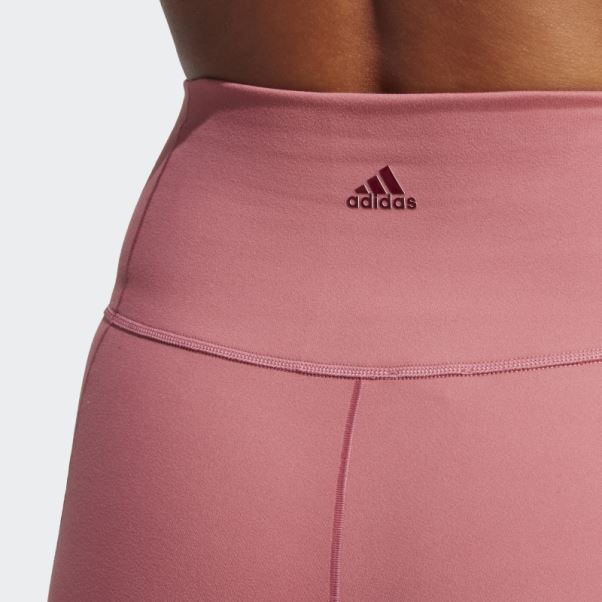 Legging Adidas Yoga Studio 7/8 Rose Mode
