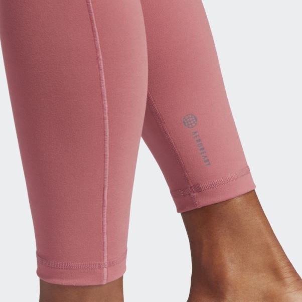 Legging Adidas Yoga Studio 7/8 Rose Mode