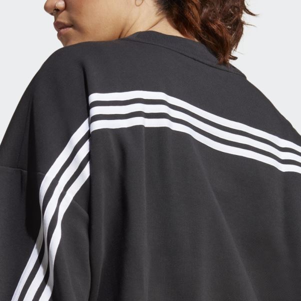 Sweat Adidas Future Icons Noir à 3 Bandes (grande Taille)