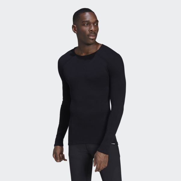 Adidas Terrex Drynamo Eco Mérinos T-shirt à Manches Longues Noir