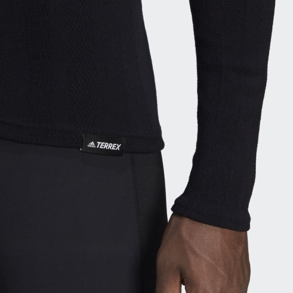 Adidas Terrex Drynamo Eco Mérinos T-shirt à Manches Longues Noir