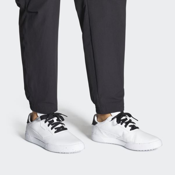 Chaussures De Golf Adidas Adicross Retro Vertes Blanches