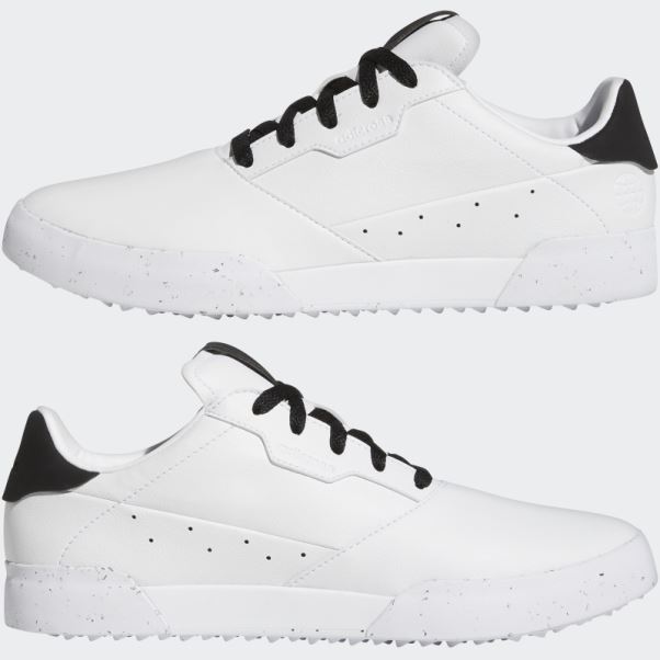 Chaussures De Golf Adidas Adicross Retro Vertes Blanches