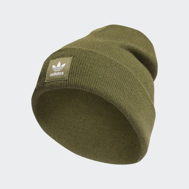 Bonnet à Revers Adicolor Adidas Olive