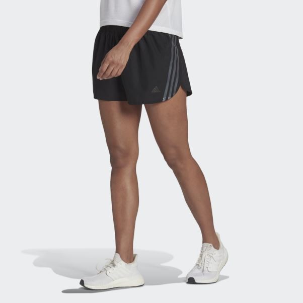 Short De Running Adidas Run Icon 3 Bandes Noir