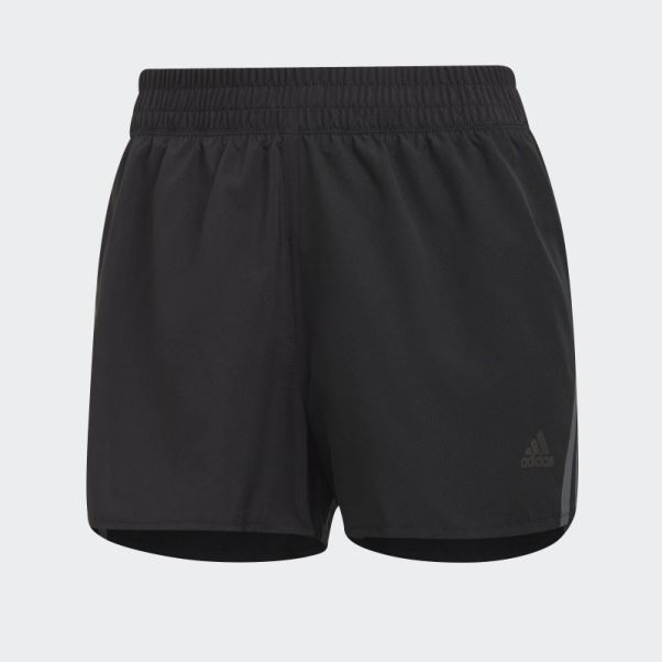 Run Icon 3-stripes Short De Course Noir Adidas