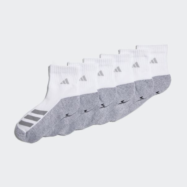 Chaussettes Matelassées Angle Stripe 6 Paires Adidas Blanc