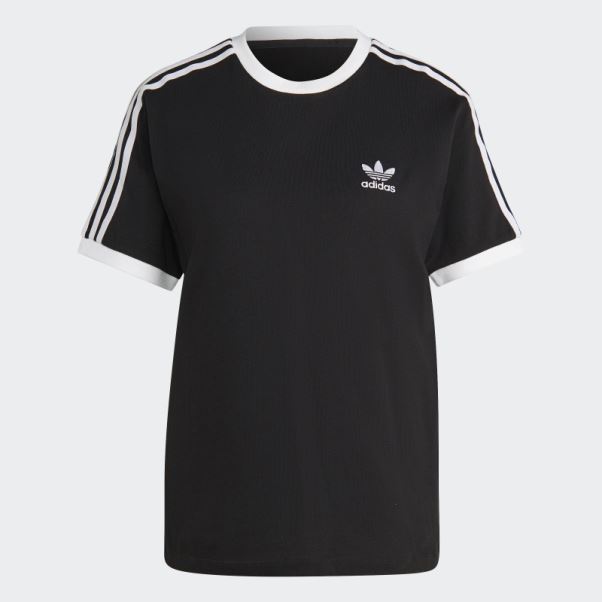 T-shirt Noir à 3 Bandes Adicolor Classics Adidas