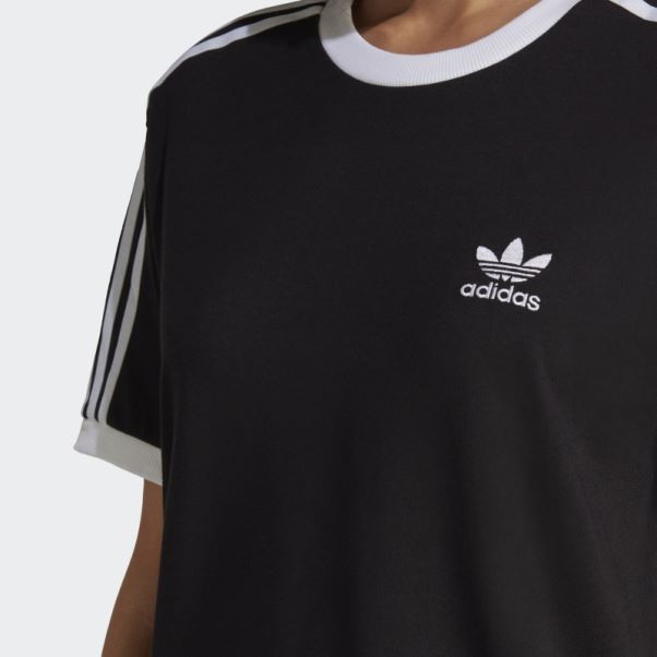 T-shirt Noir à 3 Bandes Adicolor Classics Adidas