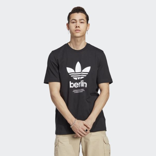 T-shirt Icone Berlin City Originals Noir Adidas