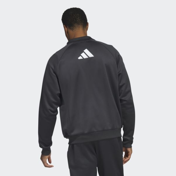 Veste De Basketball Adidas Mode Carbone