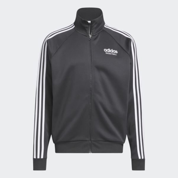 Veste De Basketball Adidas Mode Carbone