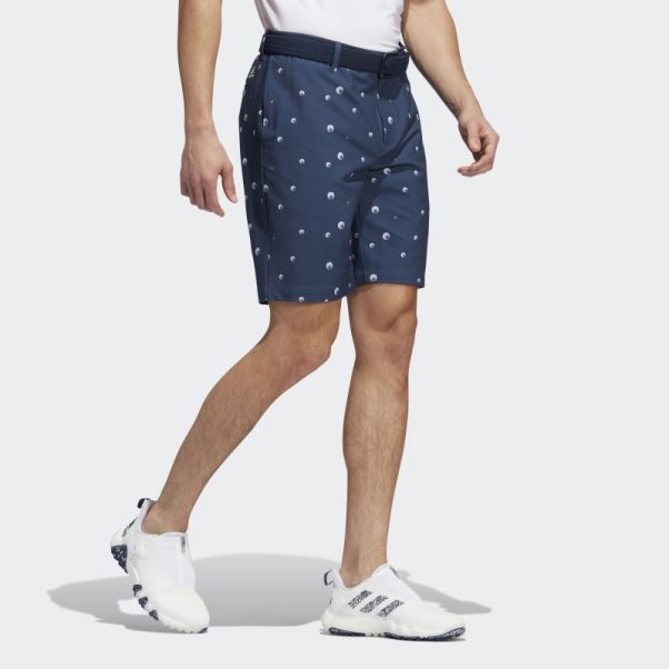 Adidas Ultimate365 Allover Print 9-inch Shorts Bleu Marine