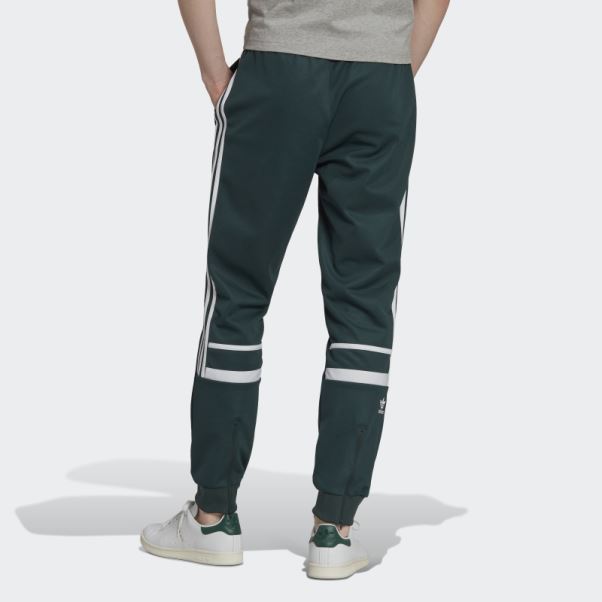 Pantalon Adidas Vert Minéral Adicolor Classics Cut Line