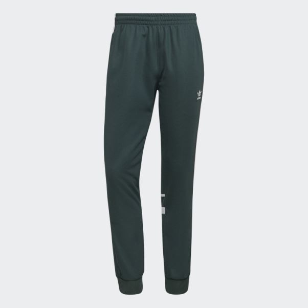 Pantalon Adidas Vert Minéral Adicolor Classics Cut Line