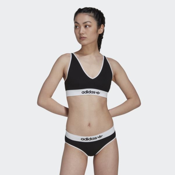 Brassière Moderne En Coton Flex à Dos échancré Noir Adidas