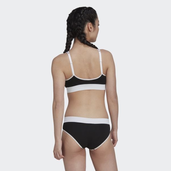 Brassière Moderne En Coton Flex à Dos échancré Noir Adidas