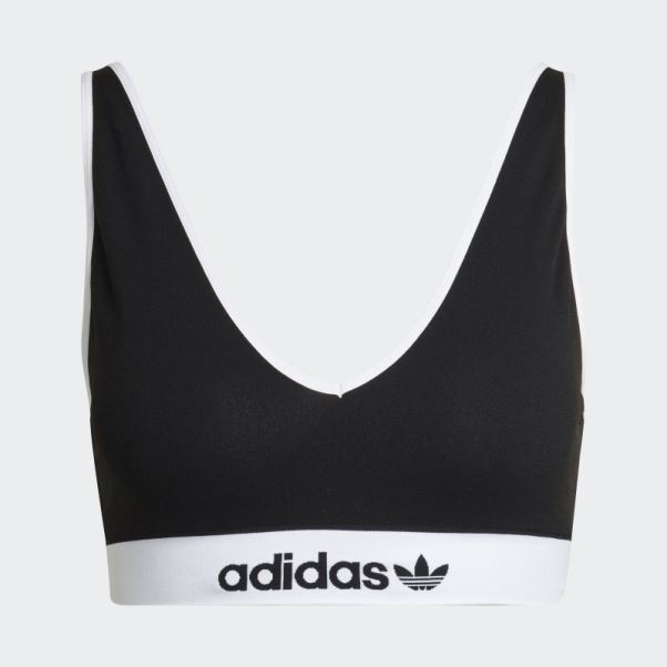 Brassière Moderne En Coton Flex à Dos échancré Noir Adidas