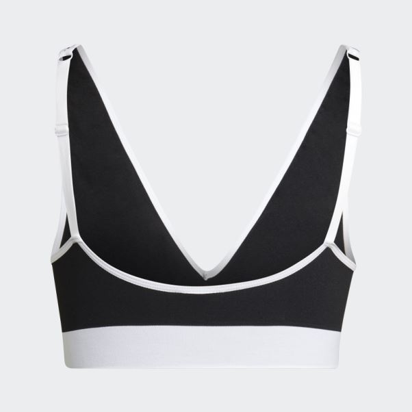 Brassière Moderne En Coton Flex à Dos échancré Noir Adidas