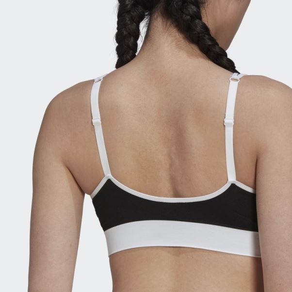 Brassière Moderne En Coton Flex à Dos échancré Noir Adidas