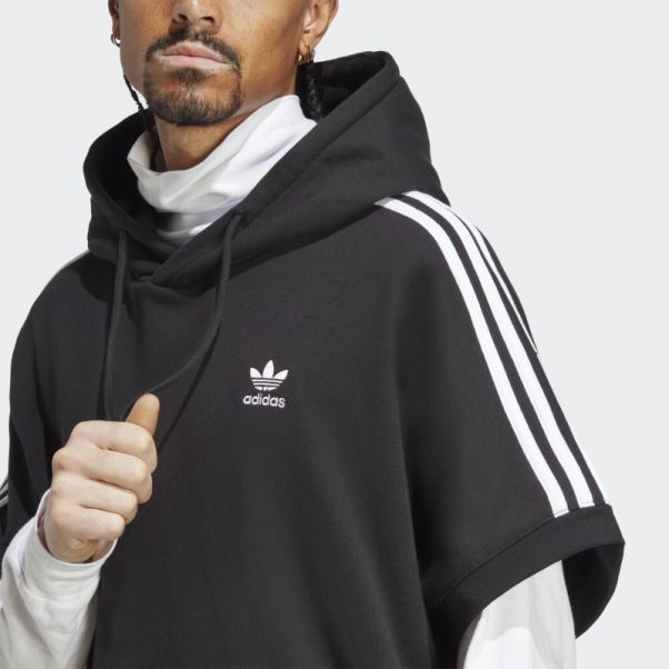 Adidas Adicolor Classics Sweat à Capuche Manches Courtes Noir