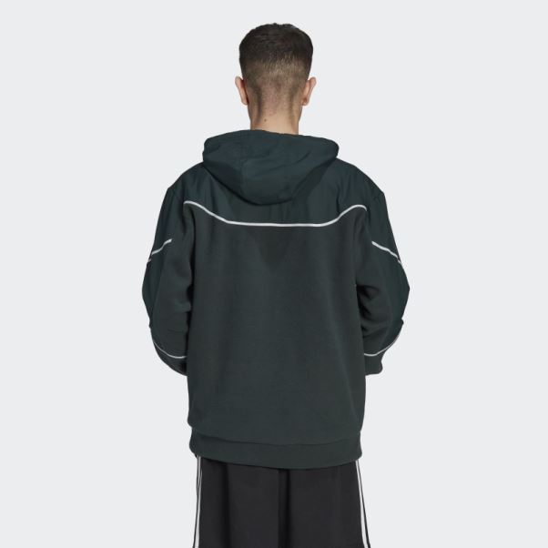 Sweat à Capuche Adidas Essentials Reflect In The Dark Vert Polaire