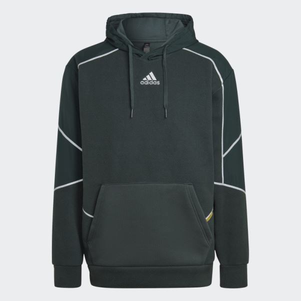 Sweat à Capuche Adidas Essentials Reflect In The Dark Vert Polaire