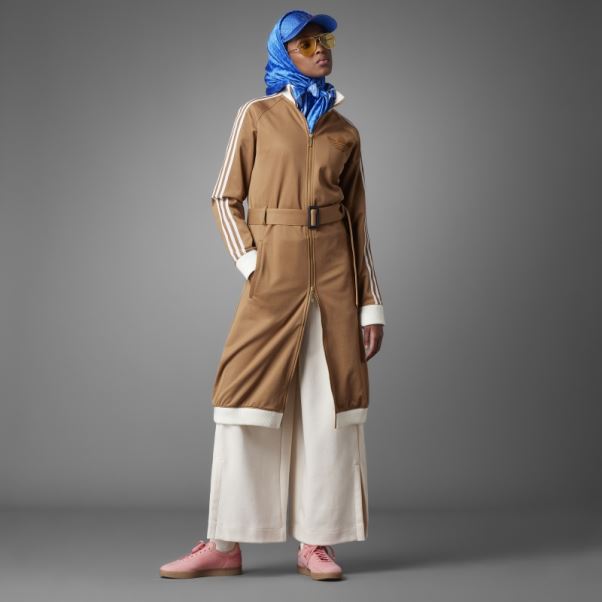 Manteau De Survêtement Adidas Adicolor 70s Désert Marron
