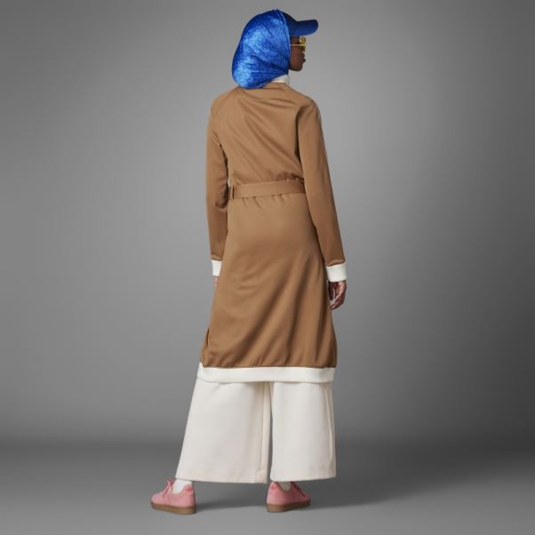 Manteau De Survêtement Adidas Adicolor 70s Désert Marron