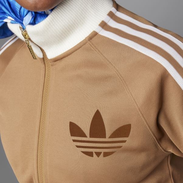 Manteau De Survêtement Adidas Adicolor 70s Désert Marron