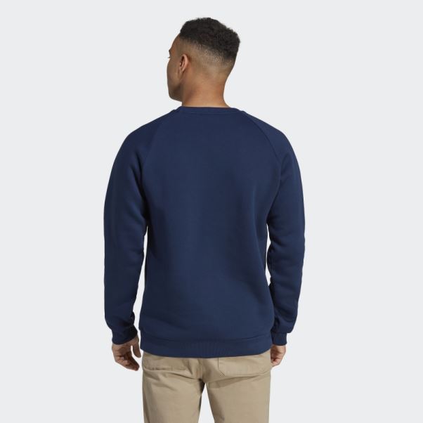 Sweat Ras Du Cou Trèfle Essentials Night Indigo Adidas