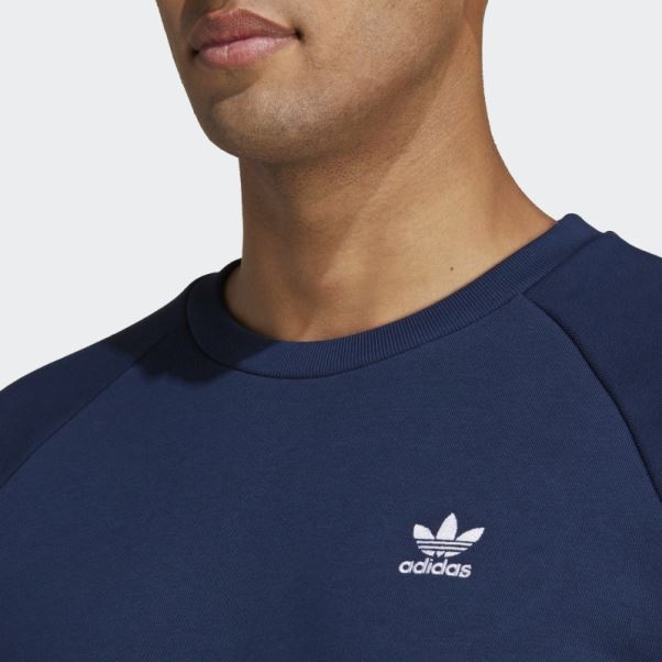 Sweat Ras Du Cou Trèfle Essentials Night Indigo Adidas