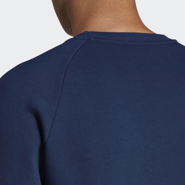 Sweat Ras Du Cou Trèfle Essentials Night Indigo Adidas