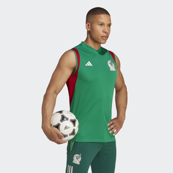 Mexico Tiro 23 Maillot D'entrainement Sans Manches Adidas Vert